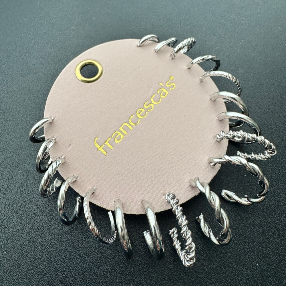 Francesca's Elegant Silver Earring Collection